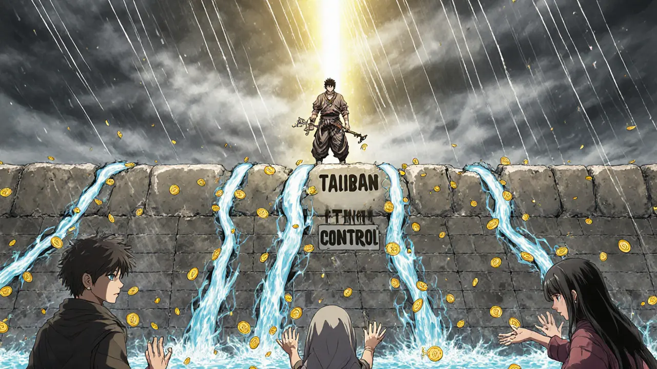 Des cryptomonnaies invisibles alimentent des familles à travers les fissures du contrôle taliban, symbole de résistance.