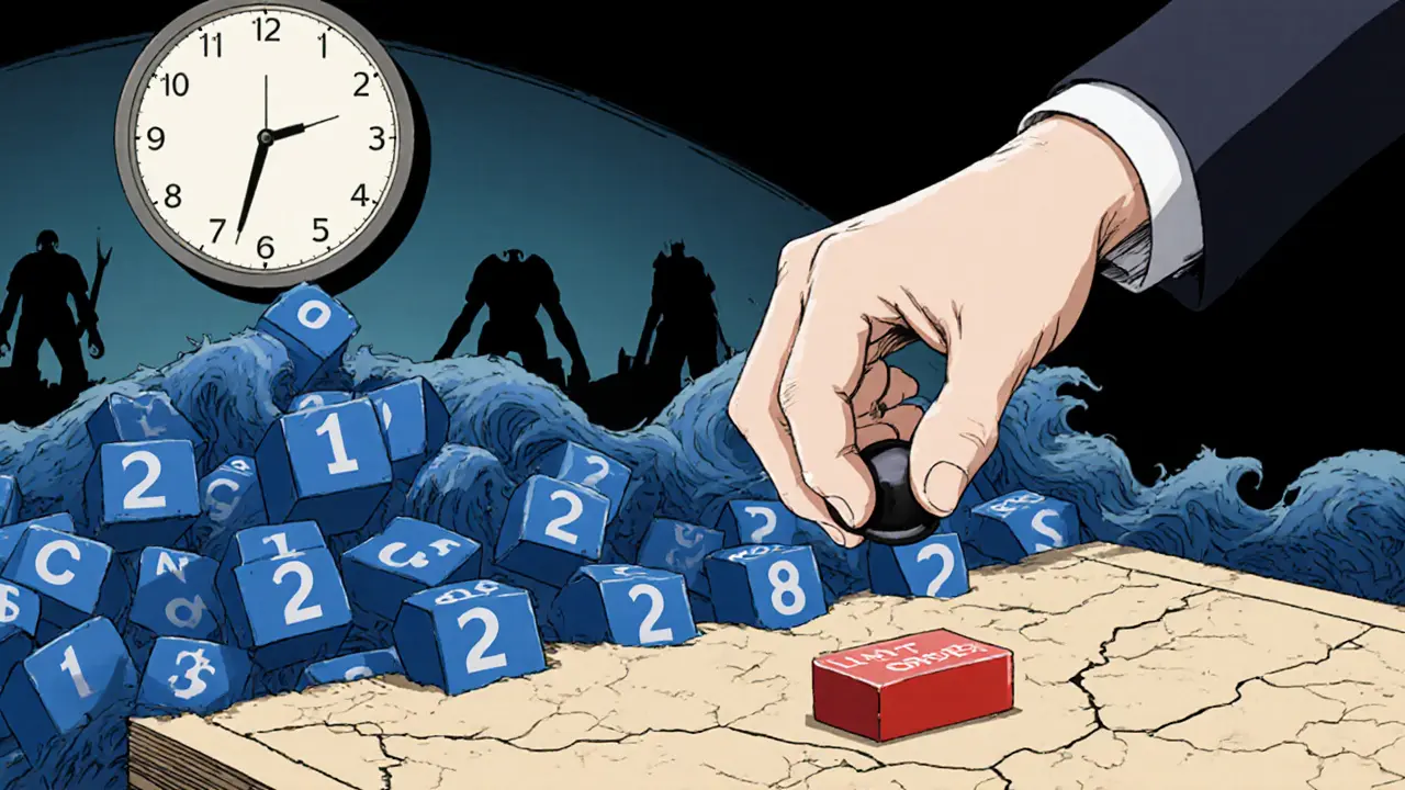 Une main dépose un ordre limité tandis que des ordres épais se lèvent comme une vague contre des ordres minces qui s&#039;effondrent.