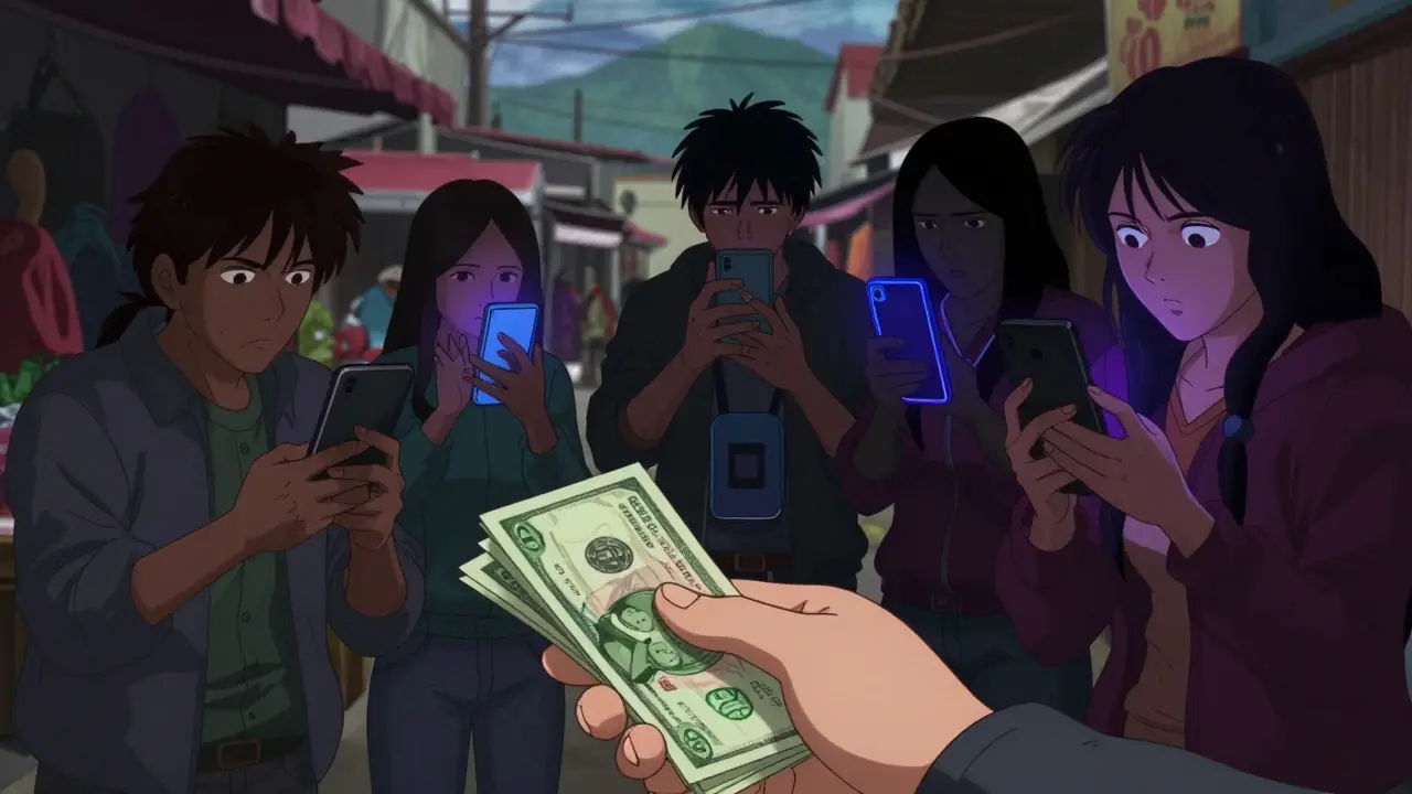 Marché clandestin échange Bitcoin en Bolivie malgré interdiction.