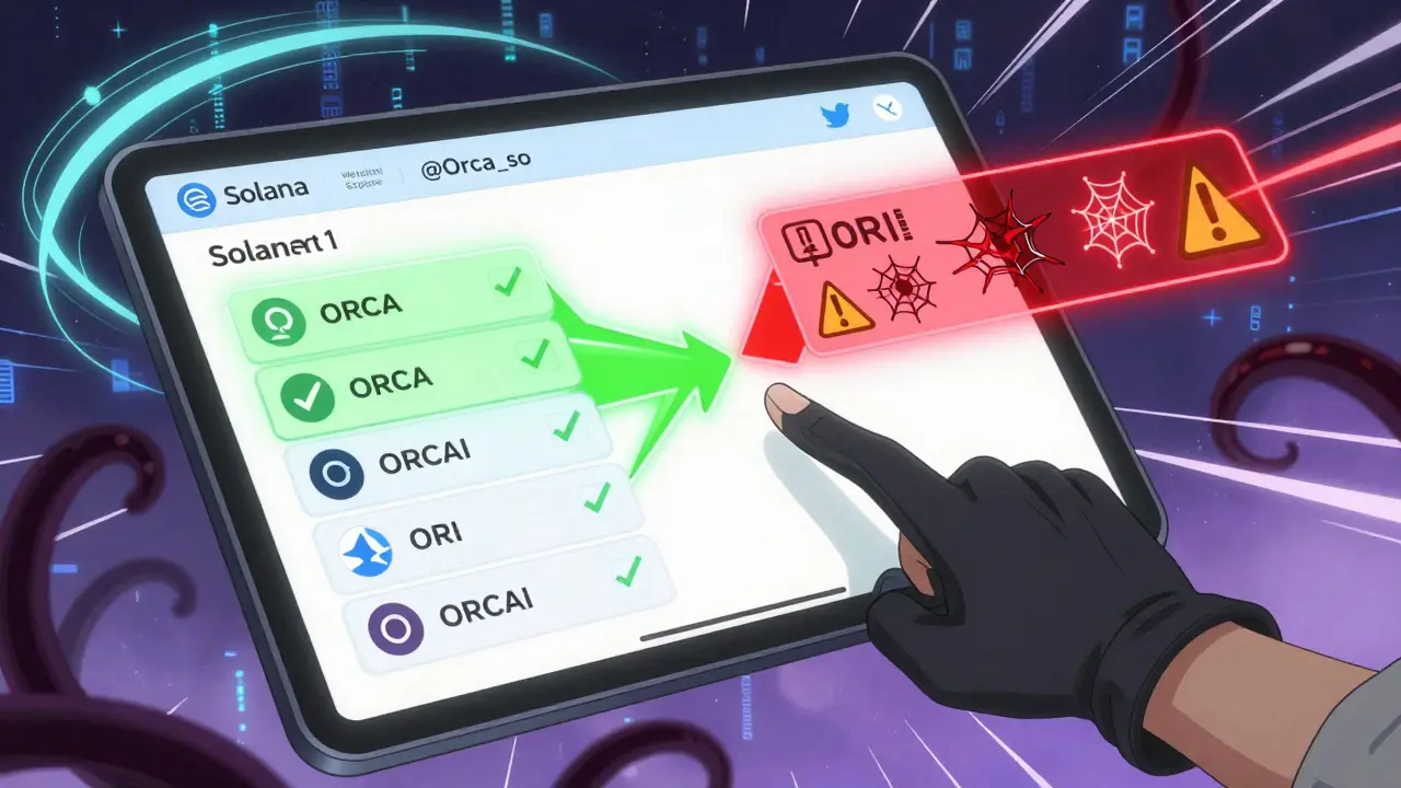 Deux chemins numériques : l'un sûr avec ORCA et ORCAI, l'autre piégé avec ORI, illustré en style anime.