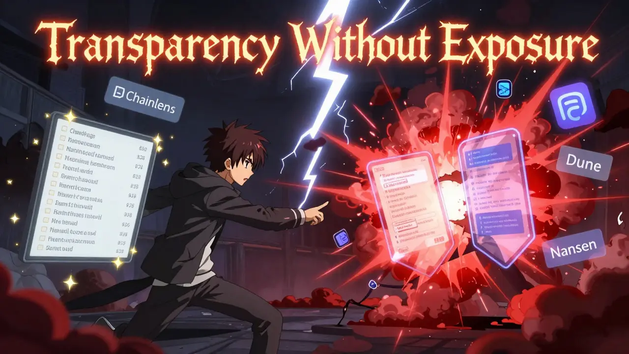 Deux contrats intelligents en combat, l'un équilibré et l'autre surchargé, protégé par des preuves à connaissance nulle.