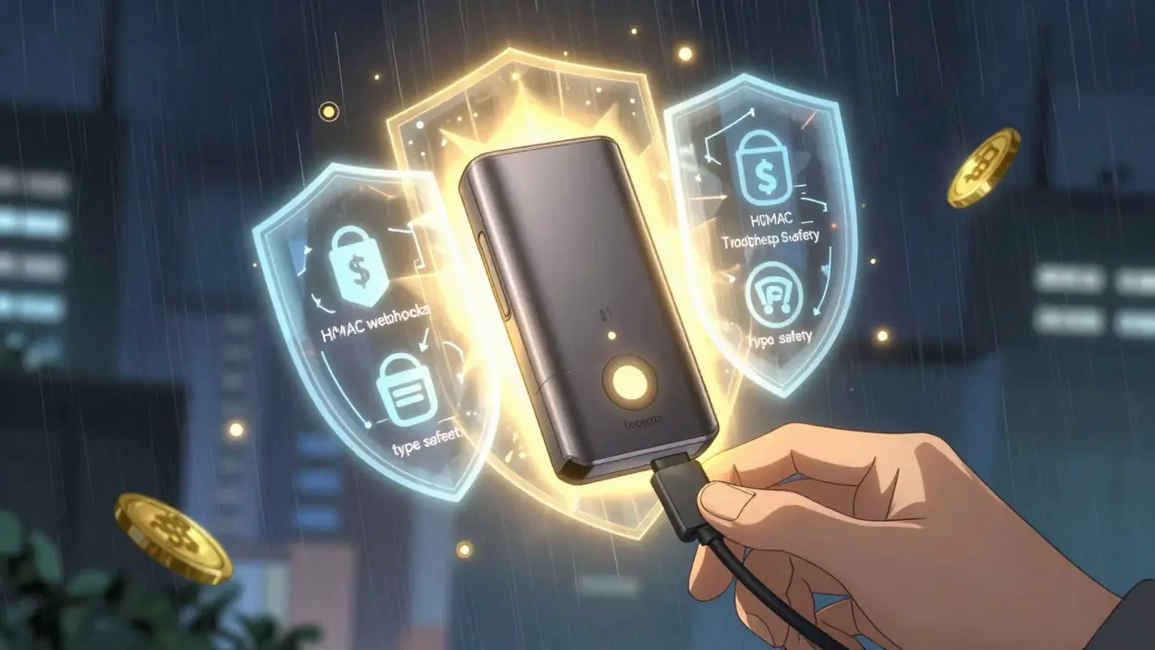 Portefeuille matériel sécurisé émettant une lumière protectrice