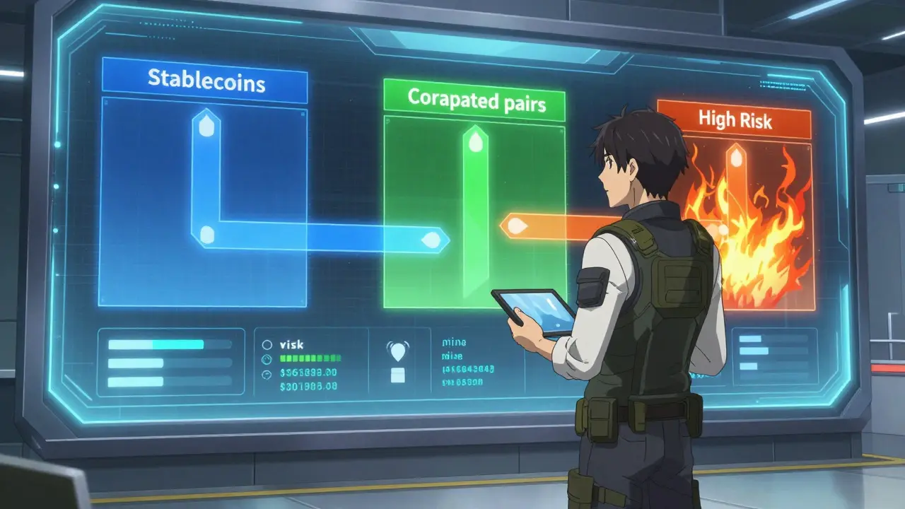 Protagoniste analysant des options d'investissement sur une interface holographique