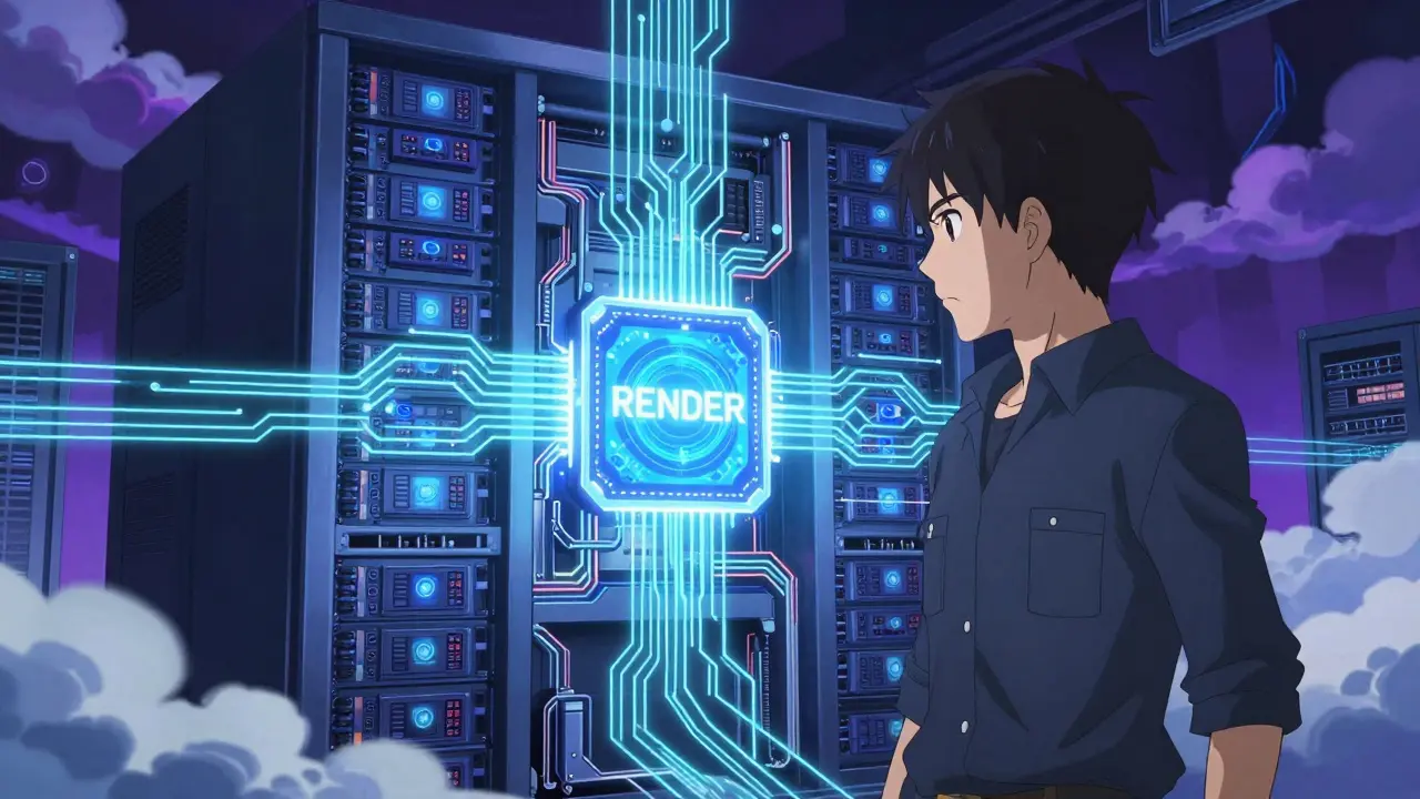 Technicien gérant l'infrastructure GPU et le rendu graphique du métavers