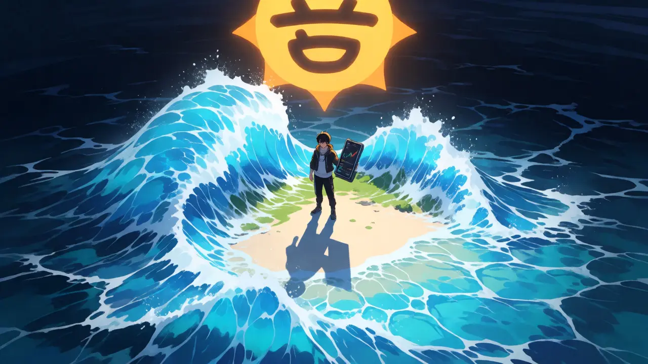 Trader isolé sur une petite île dans l'océan de liquidité instable de la BNB Chain